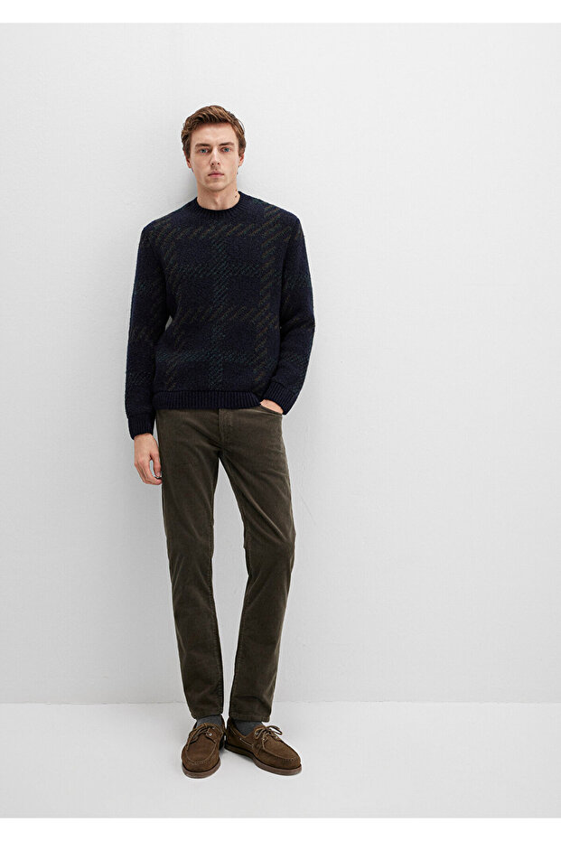 Marcus Dark Green Velvet Trousers 0035191109