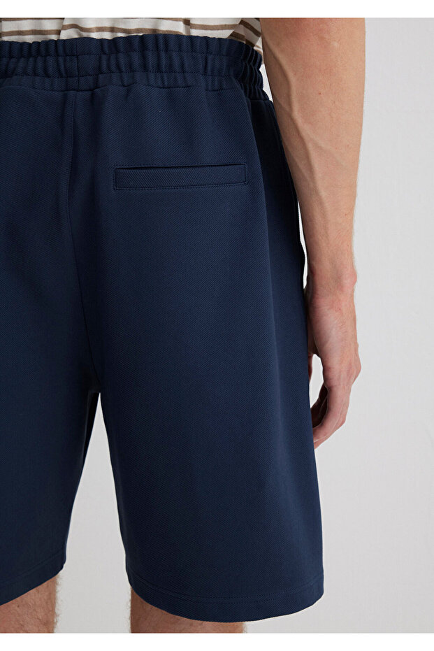 Lacivert Örme Şort 0410314-70490 - 6