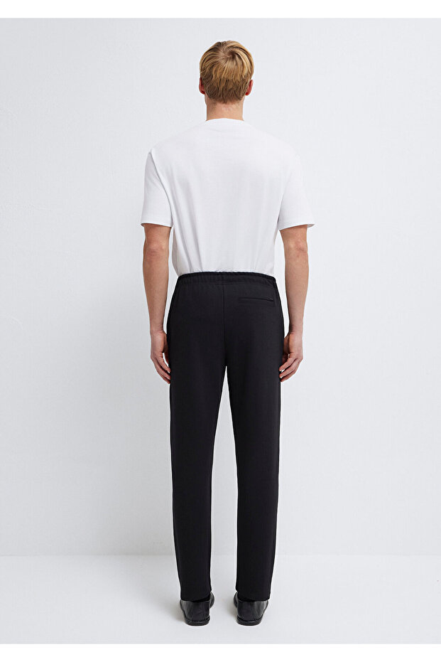 Siyah Örme İnterlok Pantolon 0010521-900 - 5