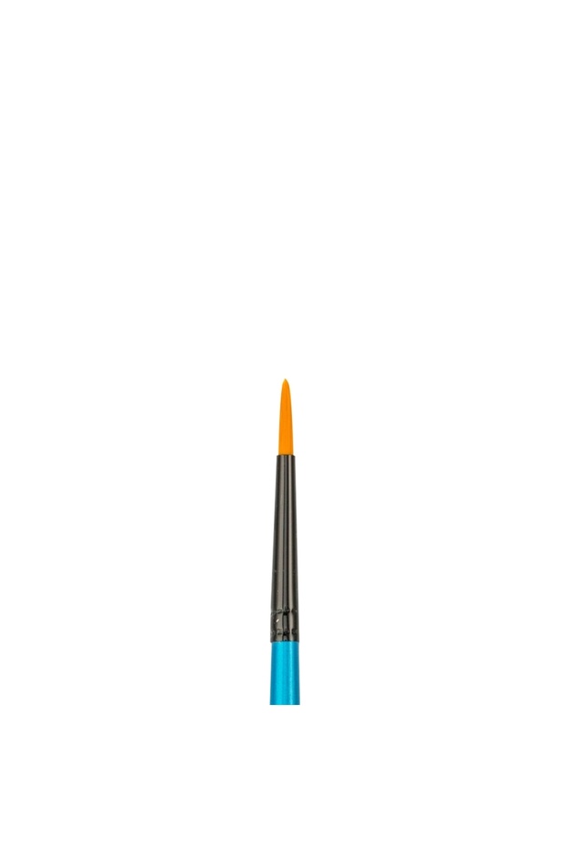 111 Series Golden Synthetic Bristle Round Brush No: 2 X 12 Pieces