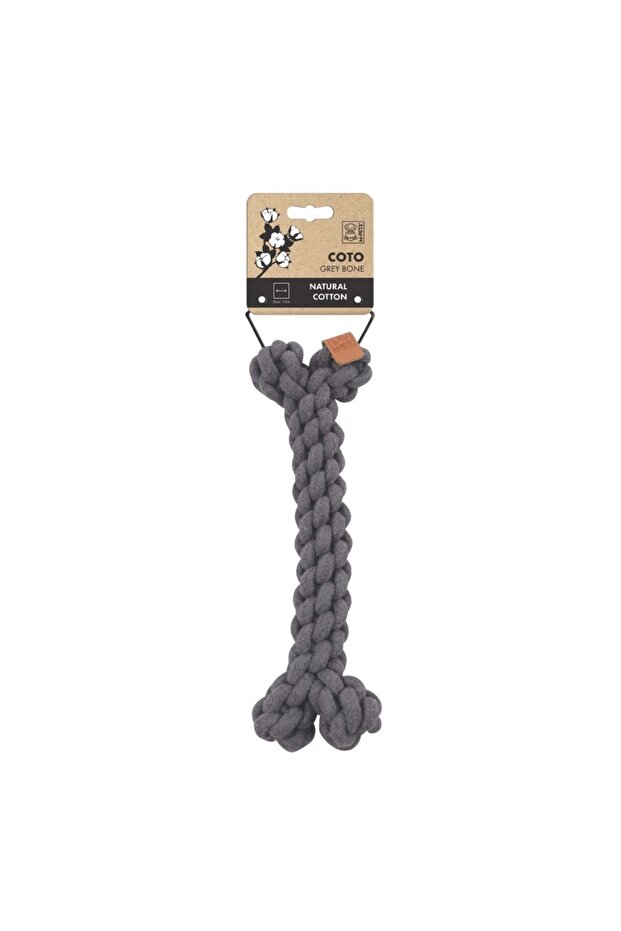 Coto Gray Bone 30cm Knitted Bone Toy