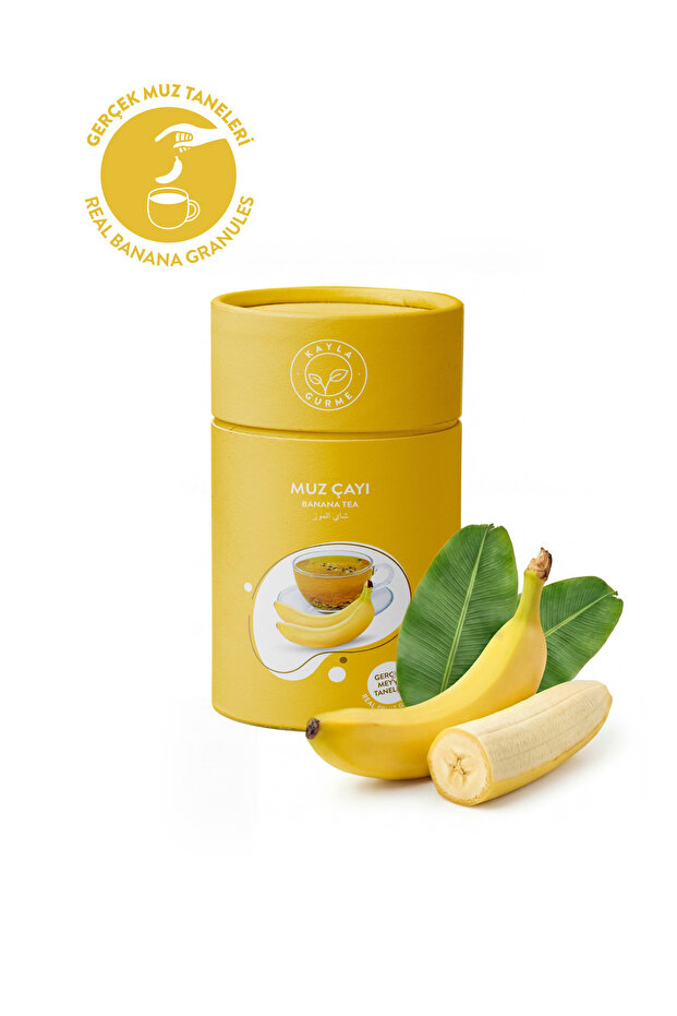 Banana Tea - Banana Grain - Cylinder Cardboard Box 175 Gr