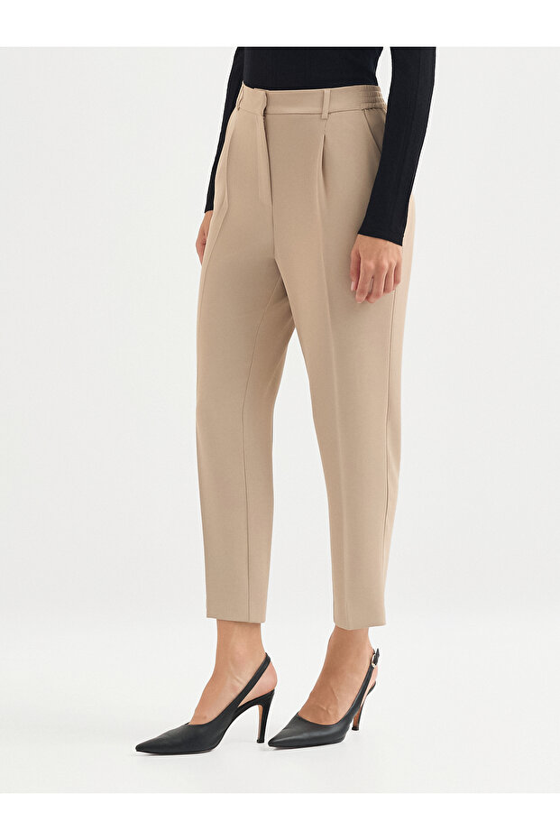 Bej Klasik Pantolon - 3