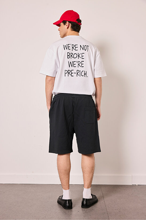 Yıkamalı Jogging Şort - 3