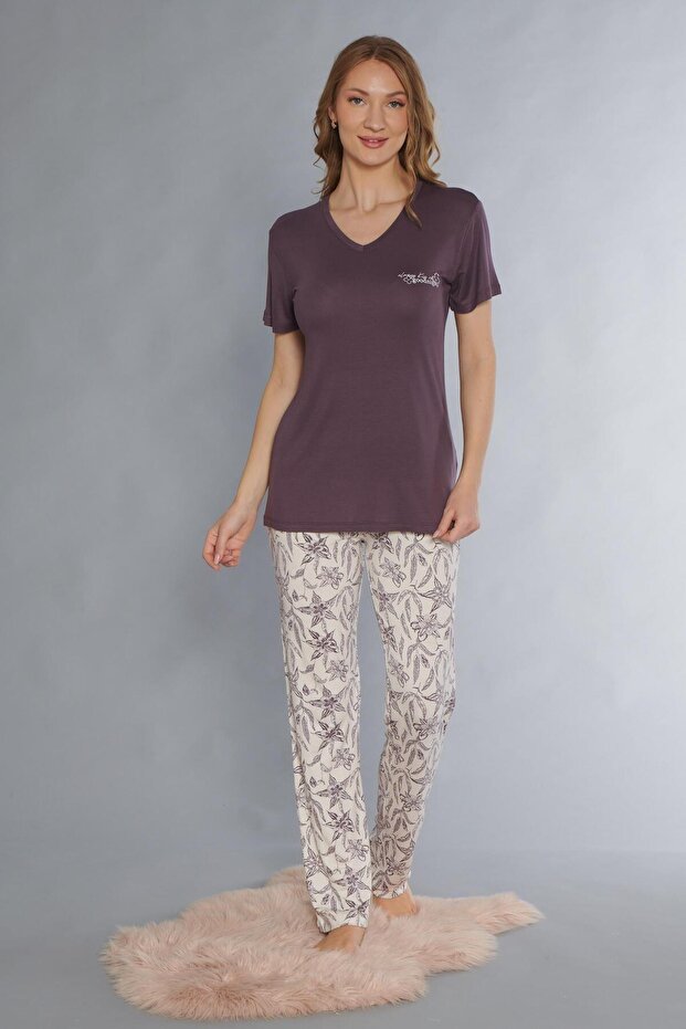 Short Sleeve Viscos Pajama Set 88-116