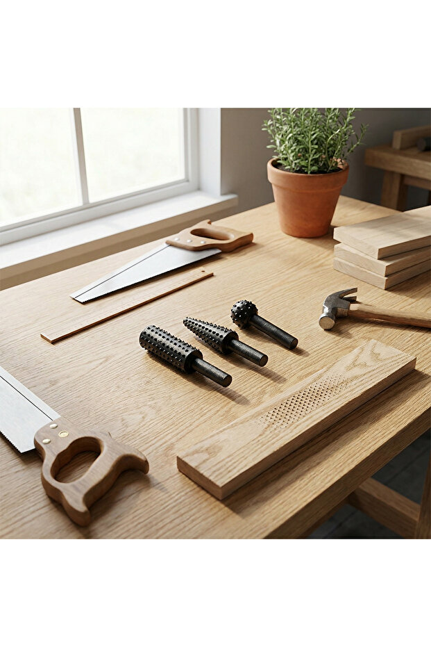 Ahşap Raspalama Seti Üçlü - 4