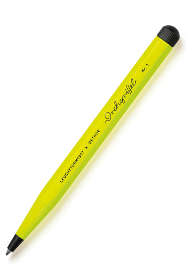 Luminous Limited Edition Rotary Handle No. 1, Black Ink Pen, Luminous Yellow