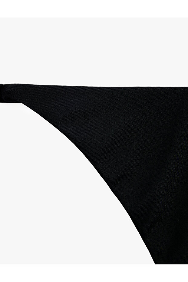 Low Waist Adjustable Drawstring String Bikini Bottom - 5