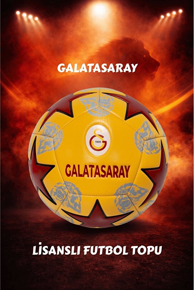 CANSPORT GALATASARAY LİSANSLI PREMİUM ORJİNAL FUTBOL TOPU YENİ SEZON 430 GR 5 NO FUTBOL TOPU ÖZEL SERİ