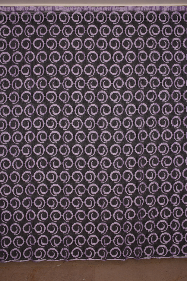 Vakko Double Color Lila Rope Curtain Ready Made Buttons Sewn on Rope Curtain 300*240 cm