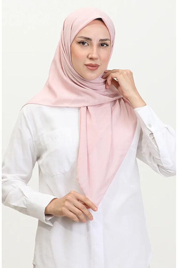 2015-25 Model Chiffon Scarf - Powder