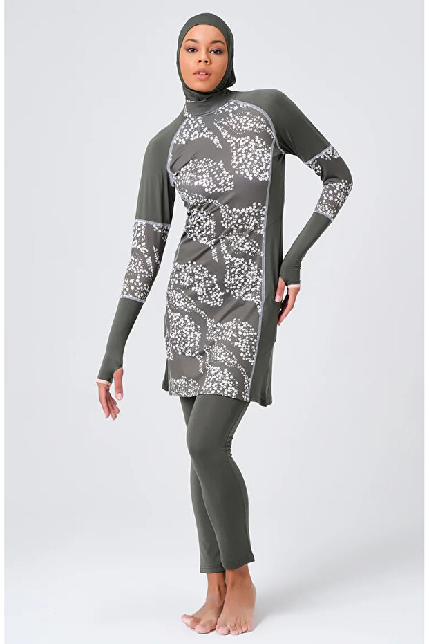 Hijab swimwear 23686-01 khaki