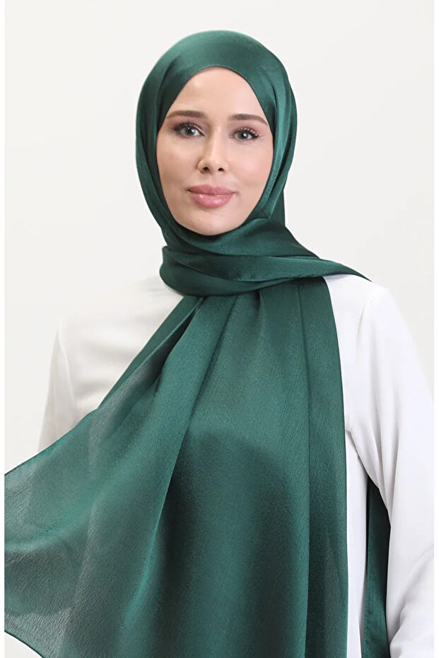 شال شيفون Jan Jan موديل 70239-11، باللون الأخضر الزمردي