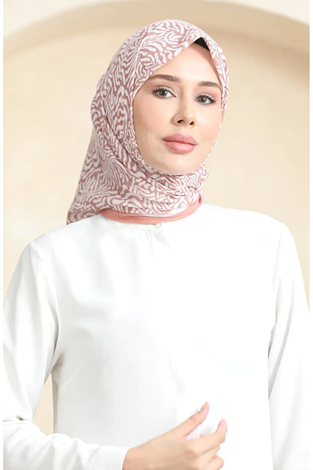 وشاح ناعم منقوش 70244-07 قشرة البصل إكرو