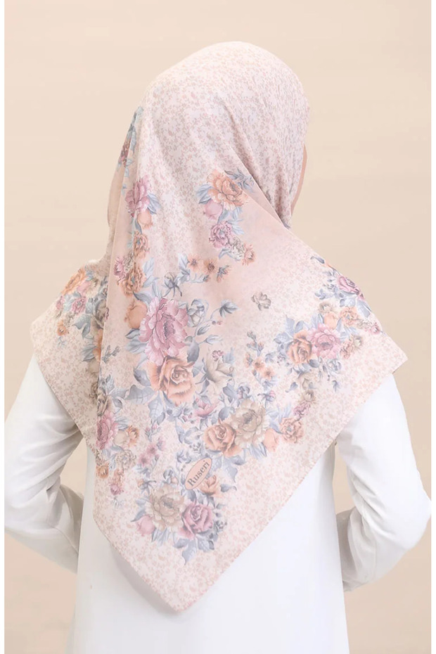 Flover-06 Patterned Salmon Scarf - 3