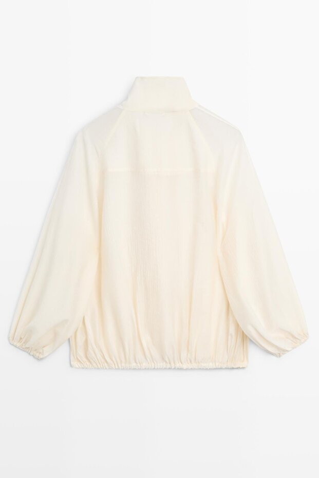 Şeffaf bomber ceket - 8