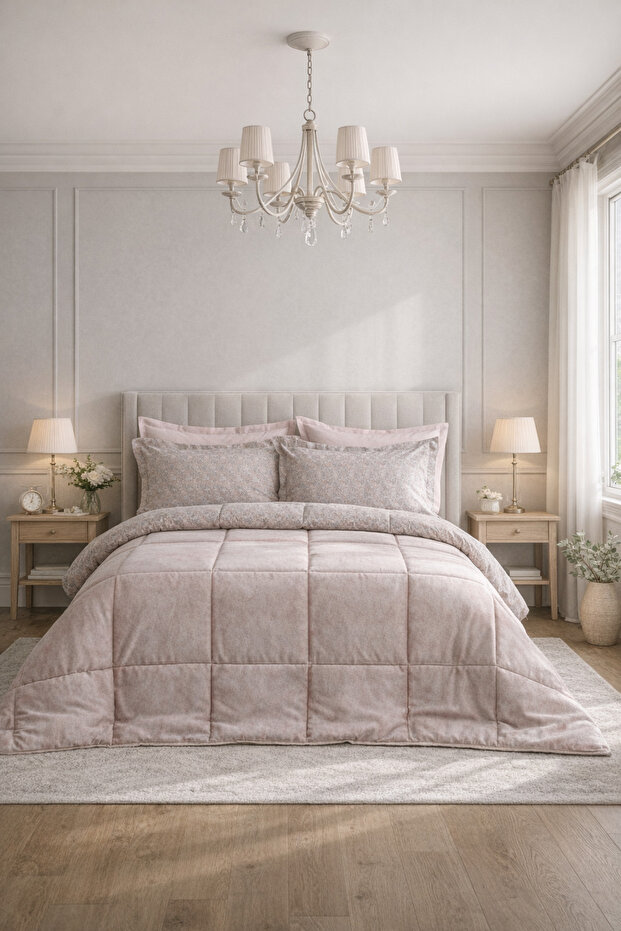 BED LİNE Softly Uyku Seti Çift Kişilik Matilda Blush