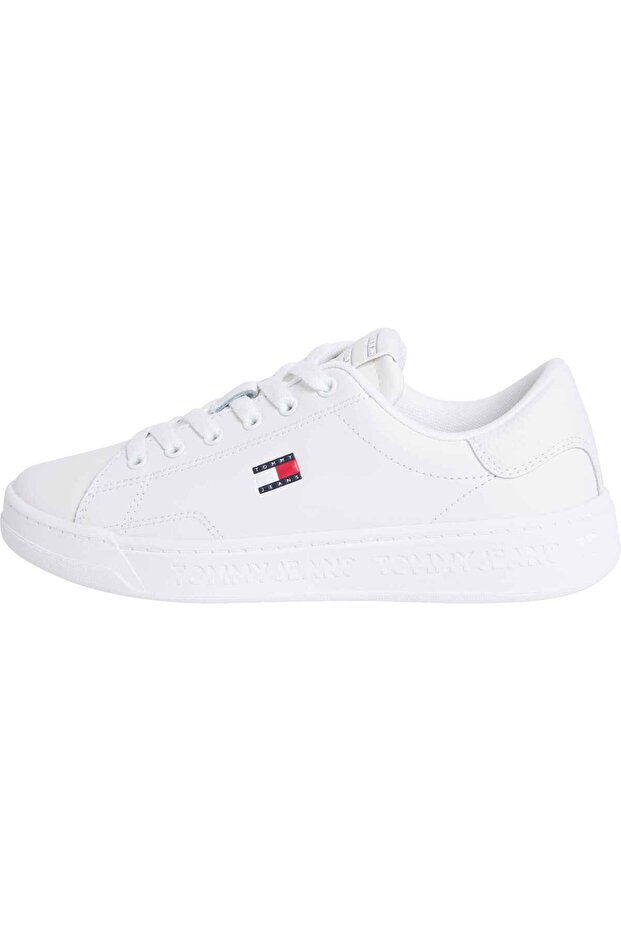 Women's Brand Logo Sneakers in Ecru, Suitable for Daily Use