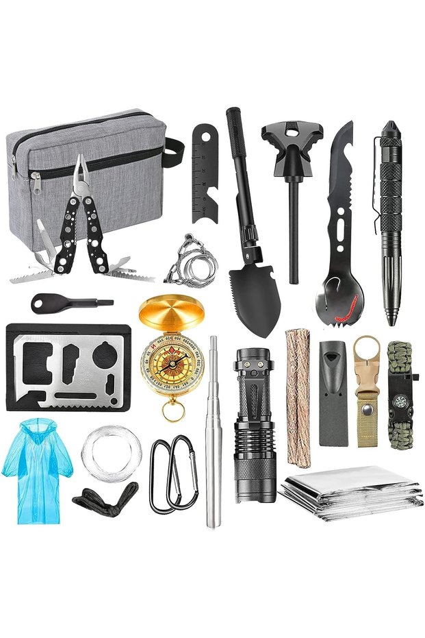 Multifunctional survival kitProfessional toolsBackpack hangersfor CampingDr
