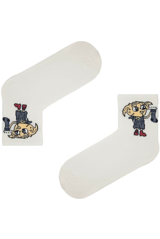 Dobby Themed Socks White - 4