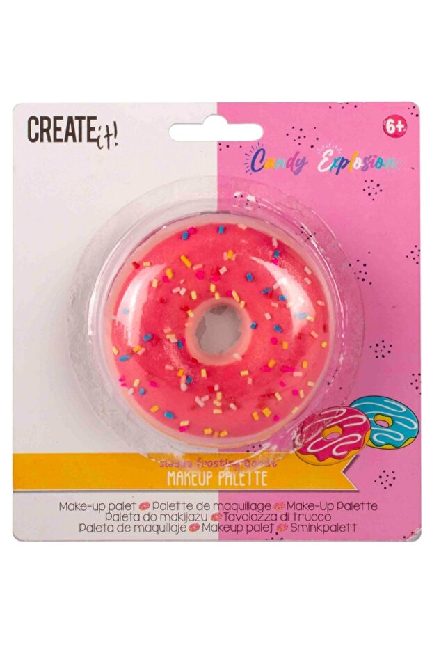 Donut-shaped makeup palettePinkCreate It! - 1