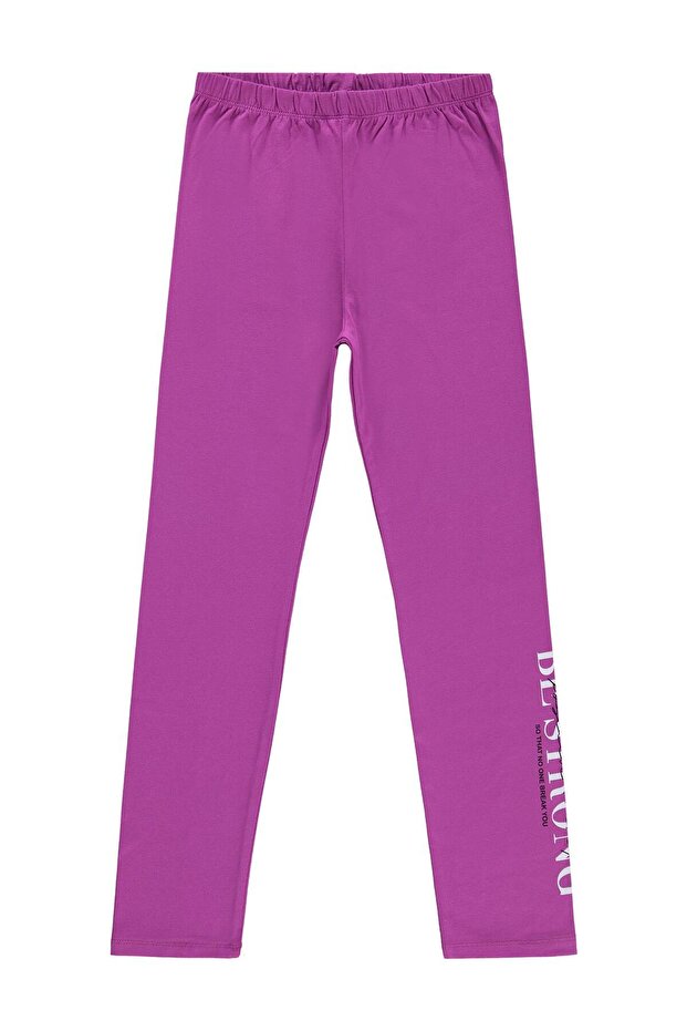 Bf Strong Printed Tights for 10-13 Years - Lilac