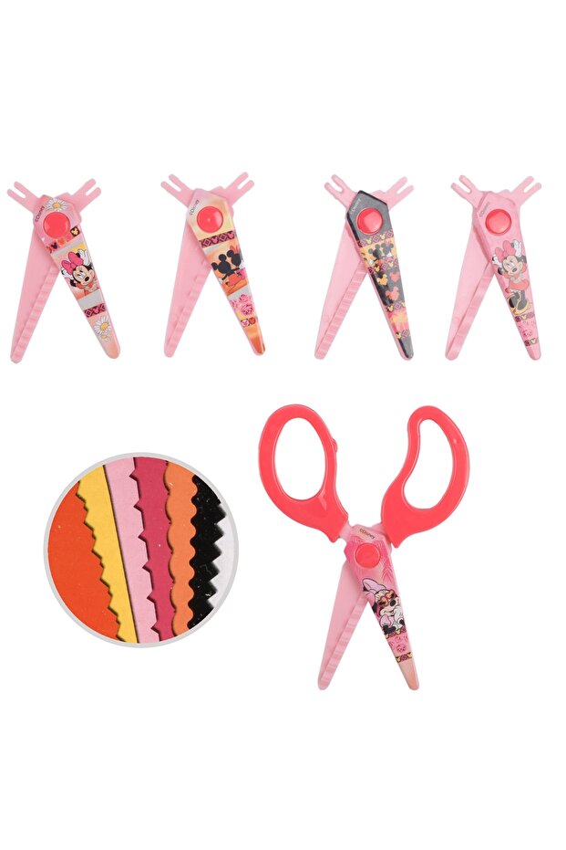 Scissors with 5 differentinterchangeable serrated bladesMinnie Mouse - 2