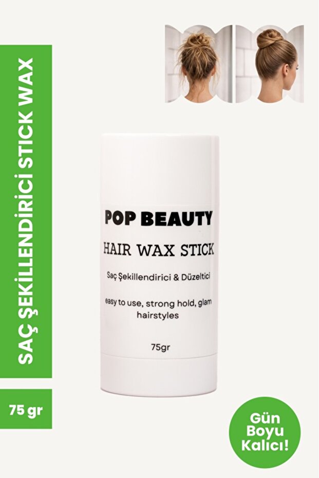 Saç Şekillendirici Stick Wax, Hair Wax Stick, 75gr POPBeautywax - 1