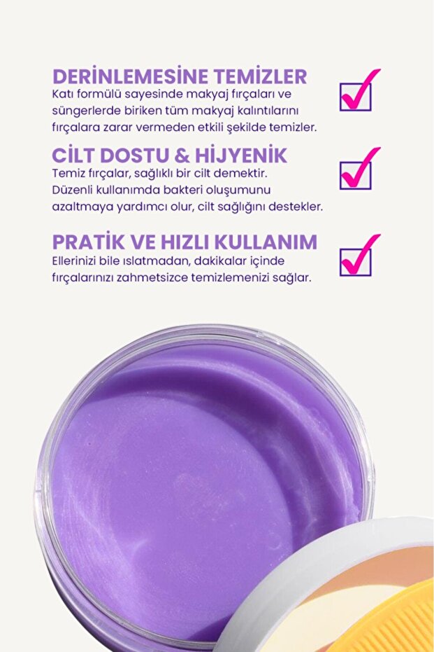 Makyaj Fırçasını Ve Süngerini Temizleme Sabunu Ve Silikon Matı 70gr POPBeautySabun - 5