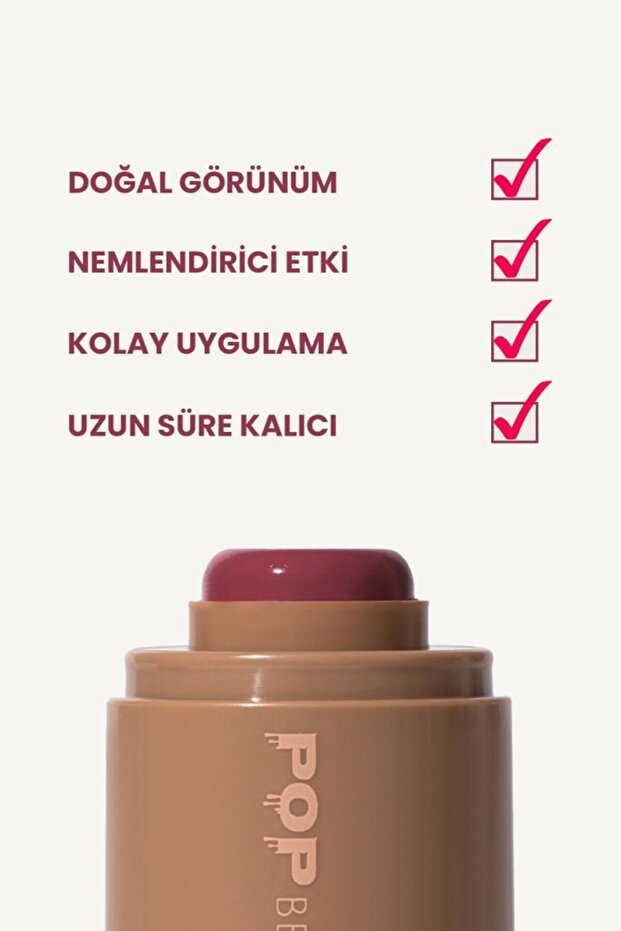 Doğal Görünüm, Nemlendirici Etkili, Yanak ve Dudak Renklendirici Stick Allık, Toasted Ted - 4