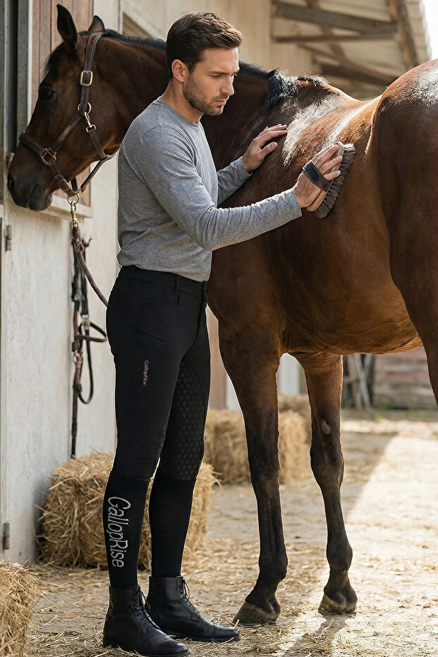 بنطلون ركوب الخيل للرجال S/46