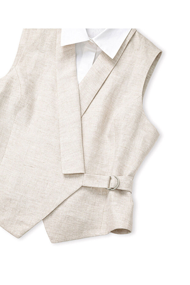 Çift parça görünüm yelek - 4