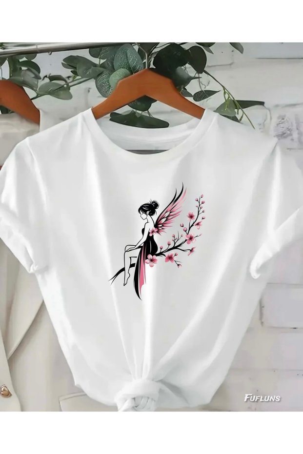 Sakura Flower Women's Printed Unisex Women'S/Men's Oversize Crewneck T-Shirt