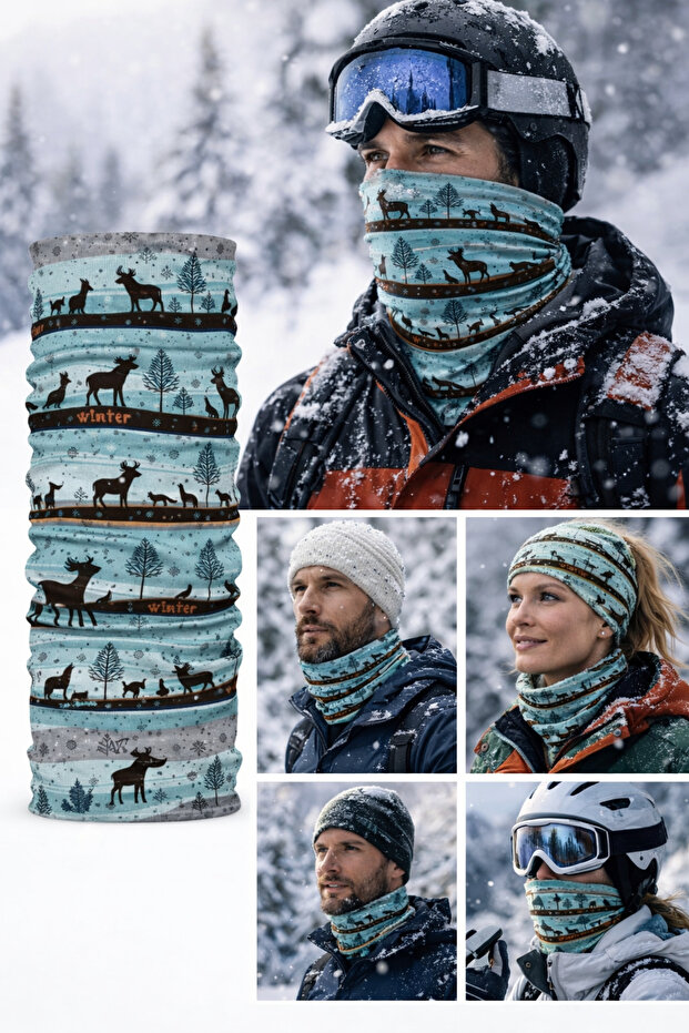 Unisex Motorcycle Mask Bandana – UV Protective Thermal Outdoor Neck Gaiter-Buff