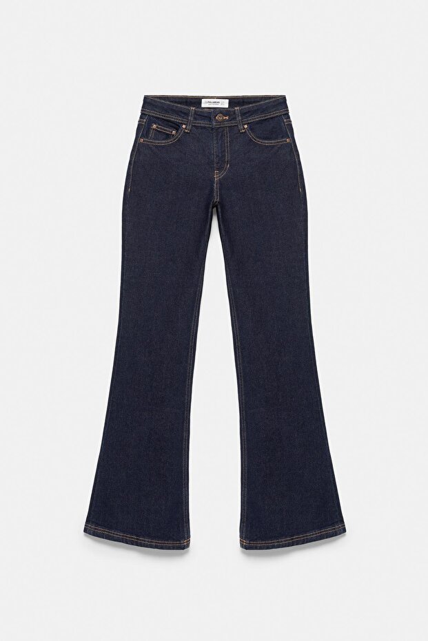 Bootcut düşük bel jean - 8