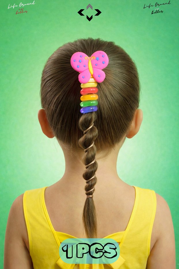 1Pcs Girls' Macaron Hairpin Spiral Hair Clip with Figures Patterned Cute Hair Clips Children's Hair Clips