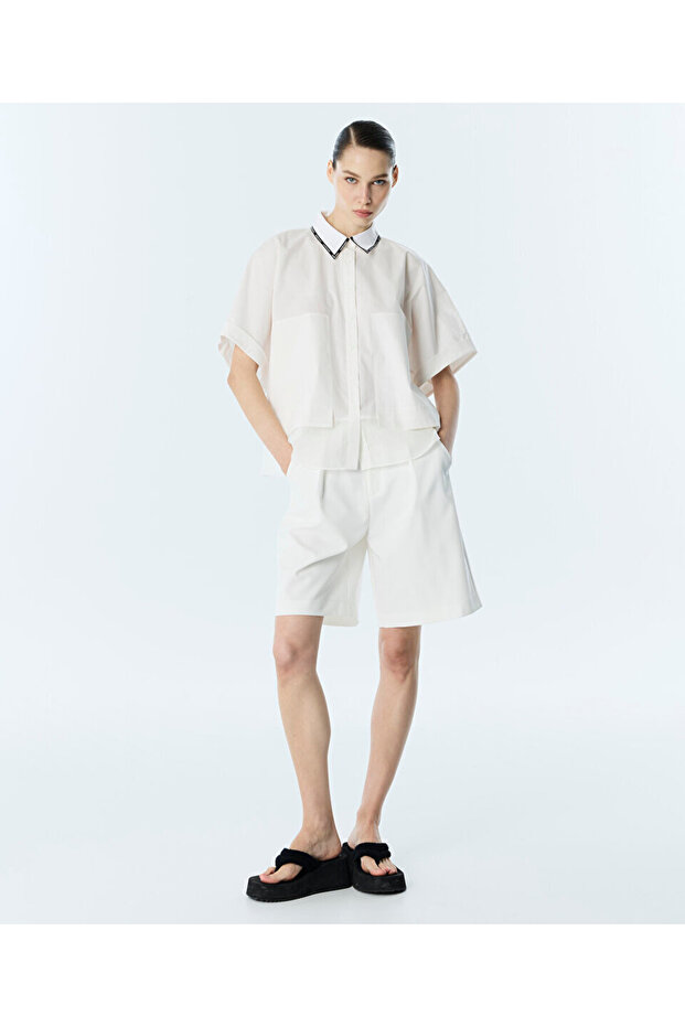 SLOGAN ŞERİTLİ GÖMLEK - 2