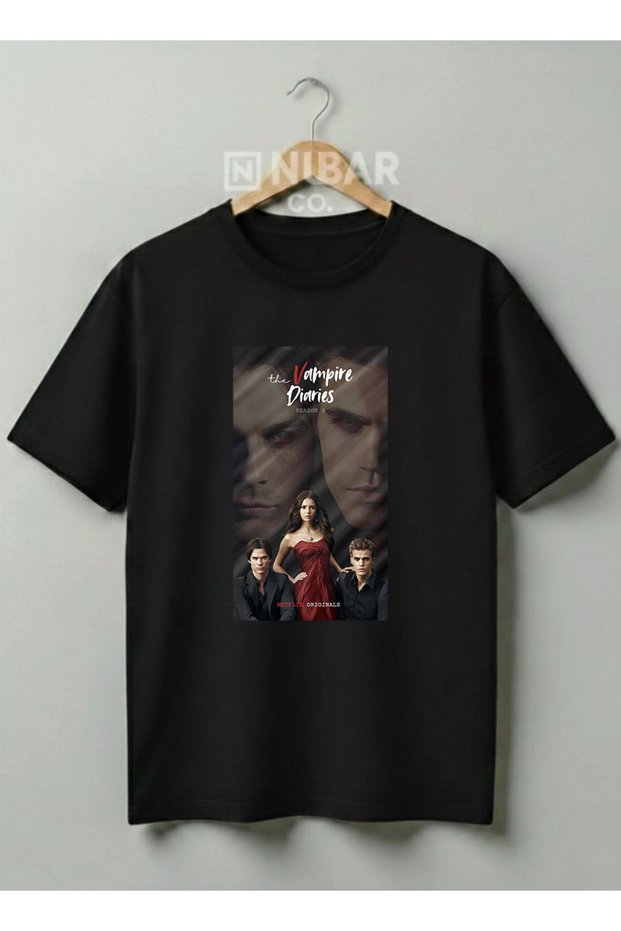 The Vampire Diaries Printed Street Style Unisex 100% Cotton Unisex T-Shirt