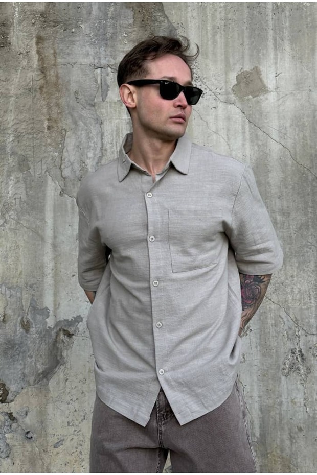 Basic Pocketed Shirt - 4