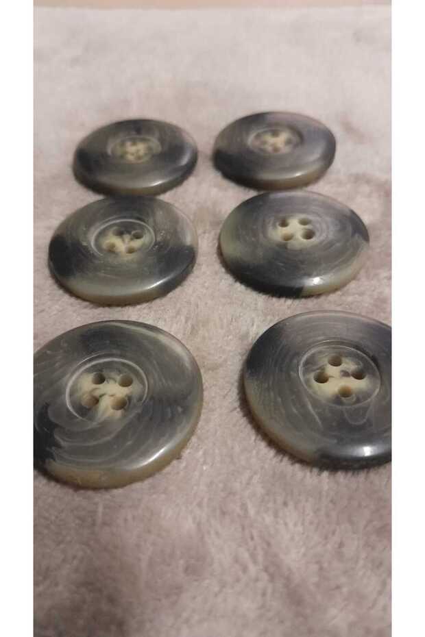 Polyester Button 46 Boy 27 mm 10 Pieces