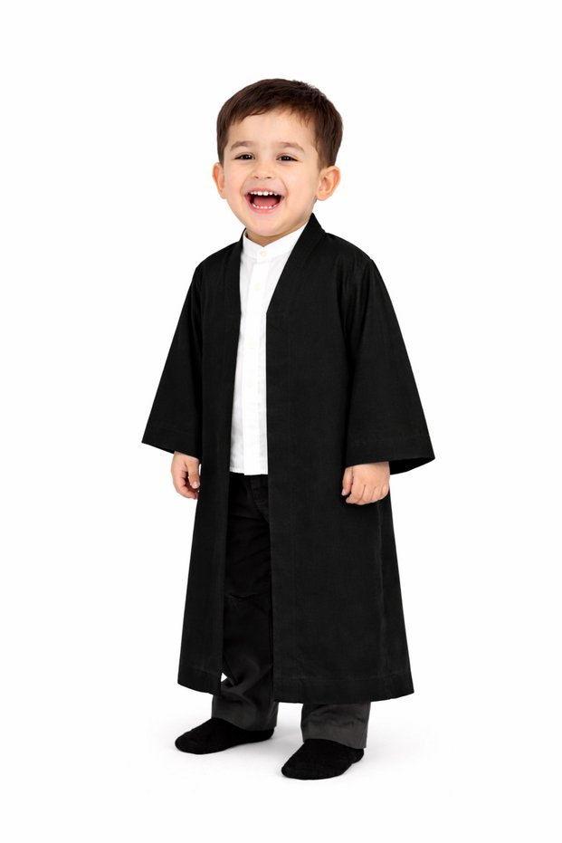 Boy's Prayer Robe, Islamic Bukhara Collar Prayer Dress for Baby, Comfortable Fit for Children.