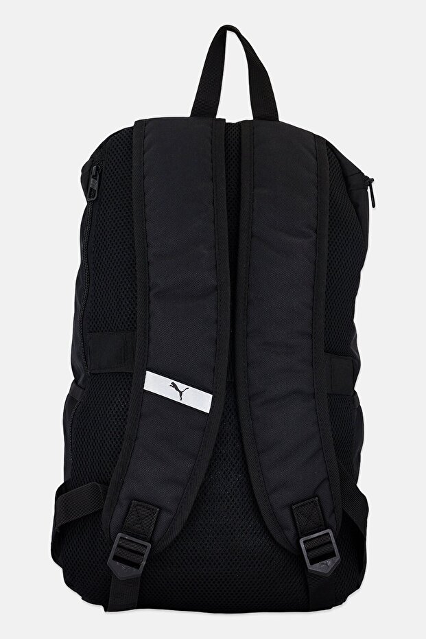 Men Brand Logo Backpack, Black - 3