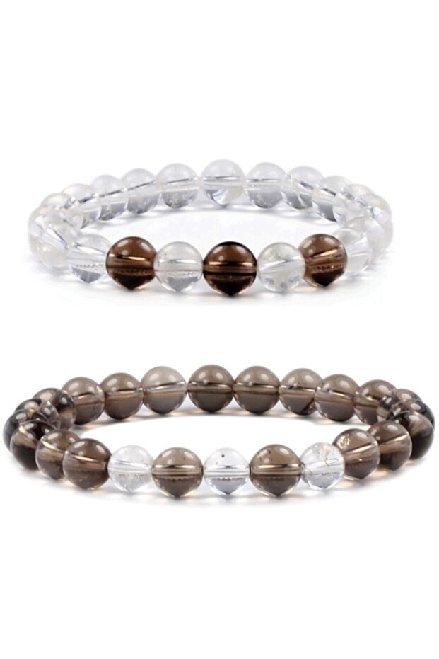 Smoky Quartz Crystal Quartz Bracelet