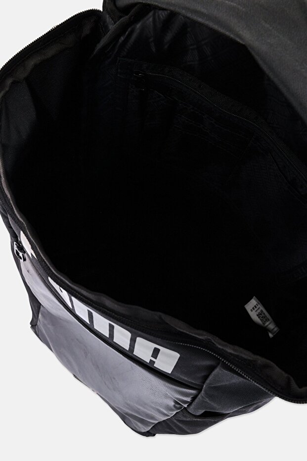 Men Brand Logo Backpack, Black - 2