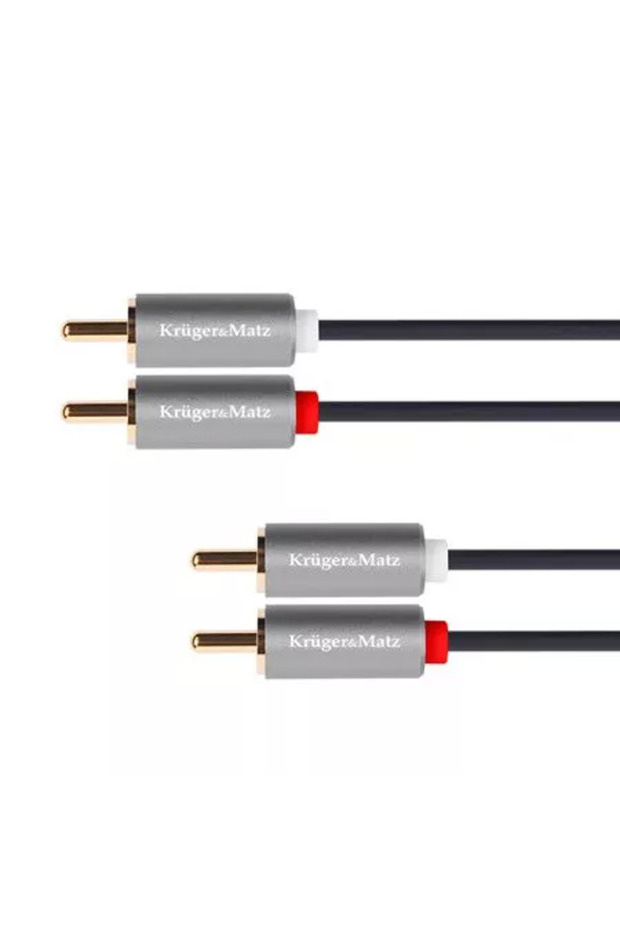 Cablu 2x RCA - 2x RCA 10m BASIC Kruger&Matz KM1210 - 1
