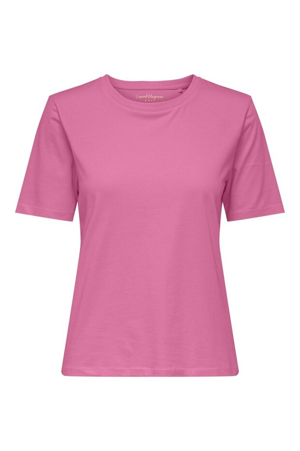 Women's Pink Onlhappy S/S O-Neck Tee Jrs T-Shirt 15371896-Wildorchi