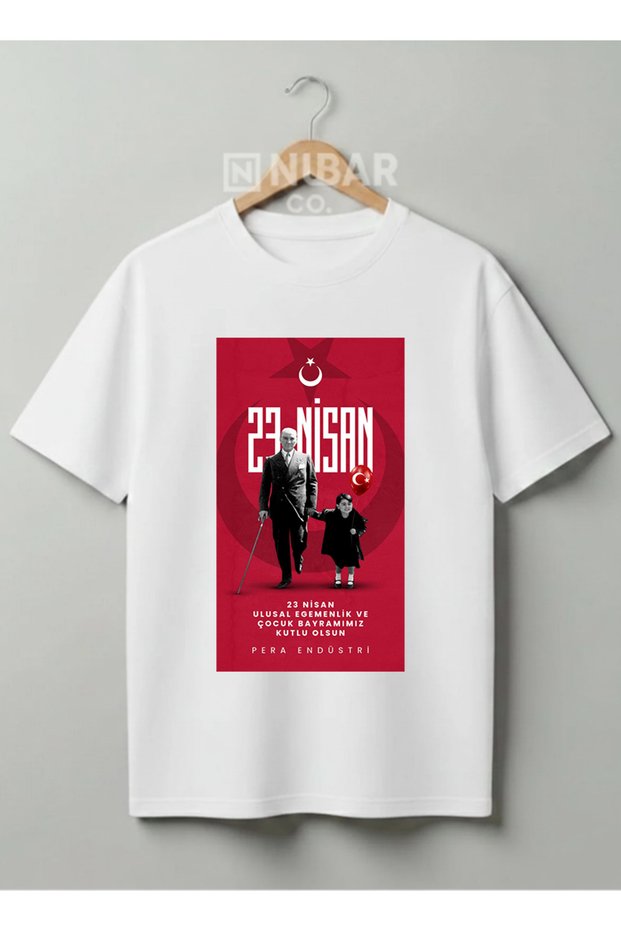 Mustafa Kemal Ataturk Designed Cotton T-Shirt National Holidays Special Series Children & Adult-Unisex