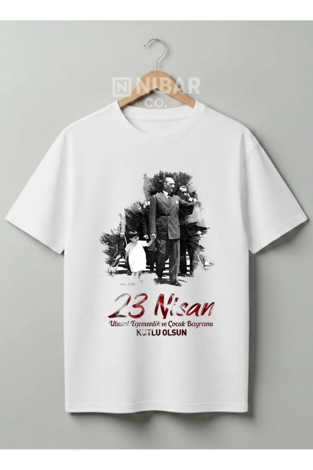 Mustafa Kemal Ataturk Designed Cotton T-Shirt National Holidays Special Series Children & Adult-Unisex