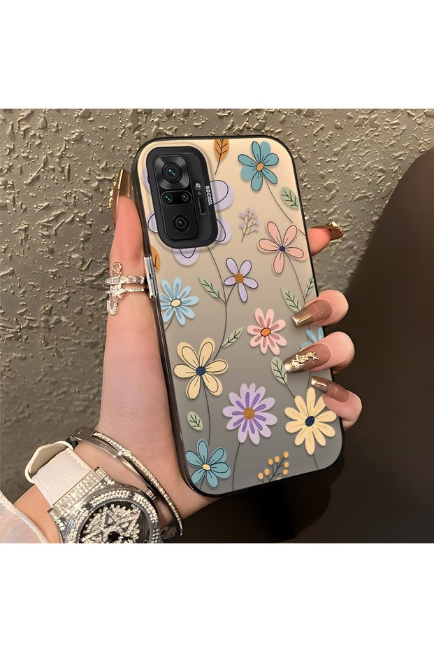 Redmi Note 10 Pro Compatible Stylish Floral Pattern Anti-Drop Phone Case
