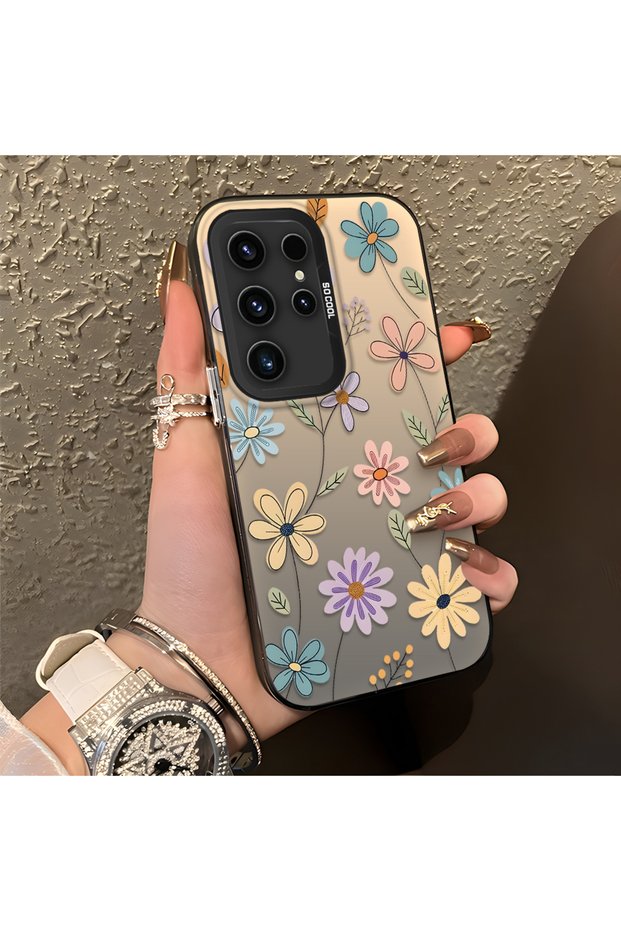 Samsung Galaxy S23 Ultra Compatible Stylish Floral Pattern Anti-Drop Phone Case